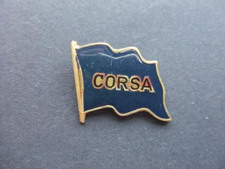 Opel Corsa vlag blauw